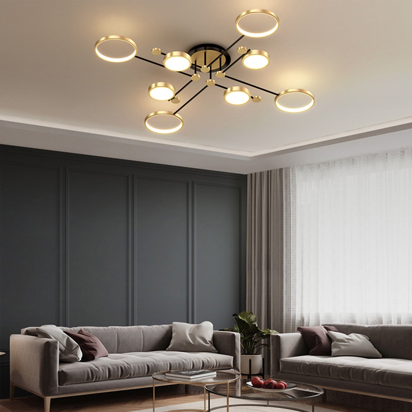 LED Ceiling Hanging Chandelier Lighting Dimmable ceiling lamps Kitchen Dinng Living Room Pendant Light
