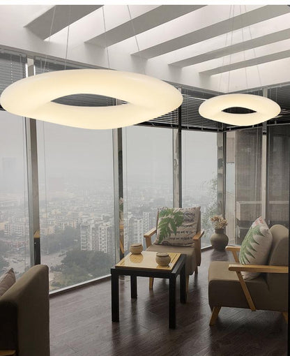 LED Living Room Chandelier Creative Ring Light Luxury Chandelier
