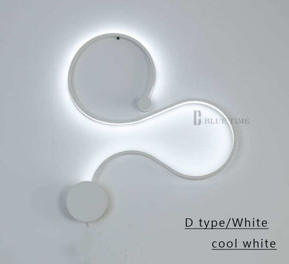 Simple Modern LED Ceiling Light Black&White Body  Lustres Led Ceiling Lamp Living Room Bedroom Beside room Luminaire