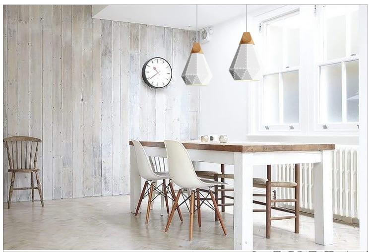 Modern minimalist design pendant lamp Nordic creative colorful led lamp home lighting bar restaurant iron solid wood lamp living