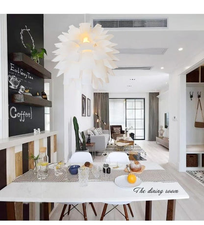 DIY Lotus  Puzzle Pendant Lamp E27 pendant light Cafe Living Room Restaurant Ceiling Room Decoration LED Hanging Lamp