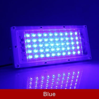 Led Flood Light 50W Outdoor Floodlight IP65 Waterproof LED Street Lamp Cold/Warm white Red Green Blue RGB Spotlight