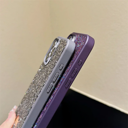 Bling Glitter Phone Case For iPhone 17 16 Pro Max 15Pro 14plus 13 12 Vogue Protective Soft Diamond Cover Protective Shell