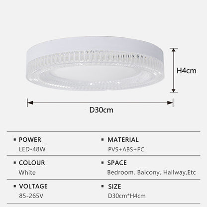 LED Ceiling Light Modern Simple Circular Crystal Light Indoor Home Light AC85-256V Living Room Bedroom Decor Lighting Fixtures