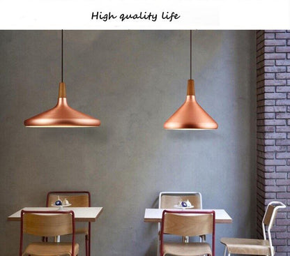 Brushed Gold/Silver Modern Pendant Lights Industrial  Kitchen Pendant Lamp Shade Light For Dining Room Kitchen Decoration