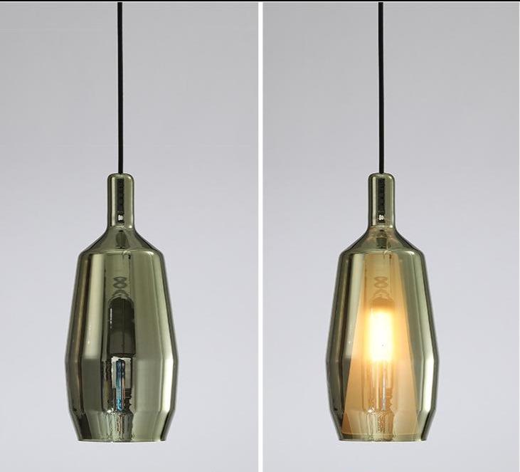 Creative Stained Glass Chandelier Nordic Single-headed Chandelier