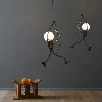 Creative Art Iron LED Pendant Lamp  Living Room Bedroom Aisle Corridor Lighting Cord Adjustable Hanging Lamp