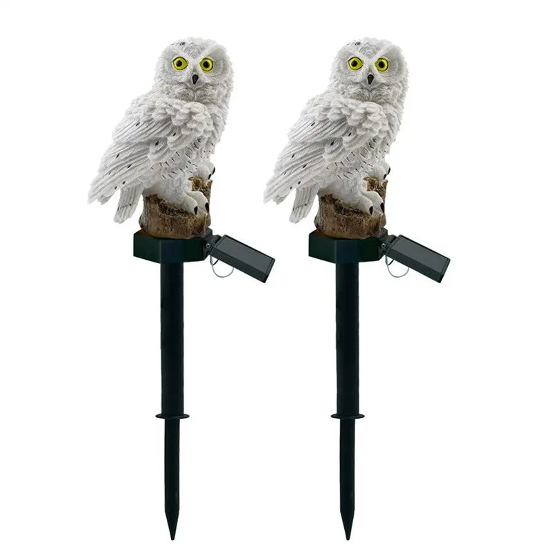 Led Solar Power Outdoor Garden Waterproof lighting Night Lights Owl Shape Energia Lamp Owl Stake Lawn Light decoration