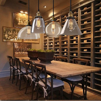 Creative restaurant living room solid wood chandelier dining table bedroom bedside aisle balcony Nordic simple aluminum chandeli