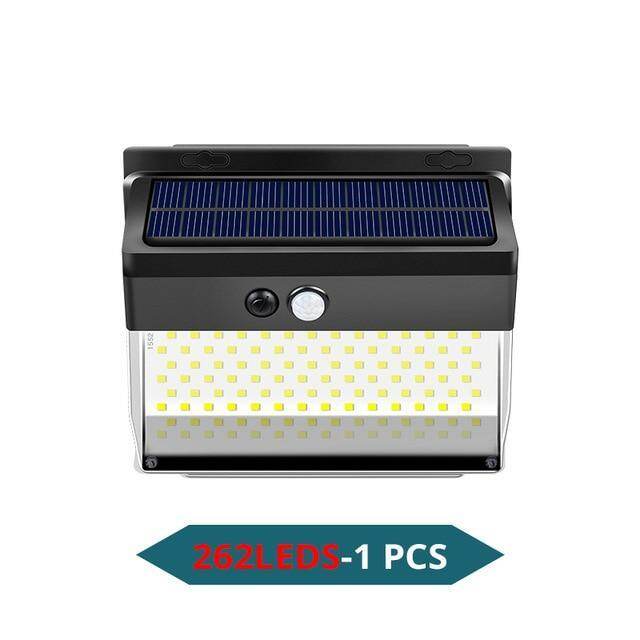 Vacamm 100 LED Solar Light Outdoor Solar Lamp PIR Motion Sensor Solar Powered Sunlight Wall Street Light for Garden Decoration