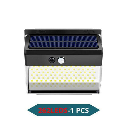 Vacamm 100 LED Solar Light Outdoor Solar Lamp PIR Motion Sensor Solar Powered Sunlight Wall Street Light for Garden Decoration