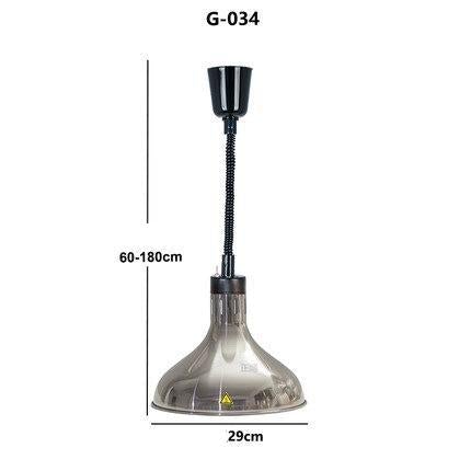 Restaurant Food Insulation Lamp Heating Lamp Commercial Chandelier Single-head Food Insulation Heating Lamp Barbecue Lamp