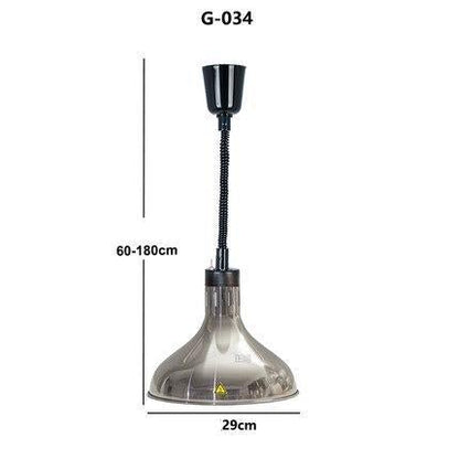 Restaurant Food Insulation Lamp Heating Lamp Commercial Chandelier Single-head Food Insulation Heating Lamp Barbecue Lamp
