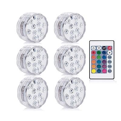 Battery Operated 10leds RGB Led Submersible Light Underwater Night Lamp Garden Swimming Pool Light for Wedding Party Vase Bowl