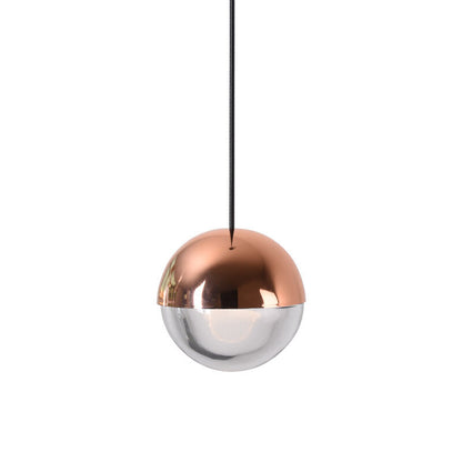 Nordic Loft Rose Gold crystal Ball Pendant Light Personality Designer Aisle Bar Living Room Bedside Suspension Light Fixtures