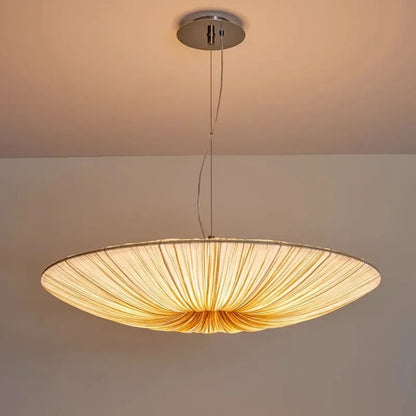 Wabi Sabi Cloth Pendant Light Bar Living Room Bedroom Nordic Ceiling Chandelier Lighting Decor Lustre Hanging Lamps