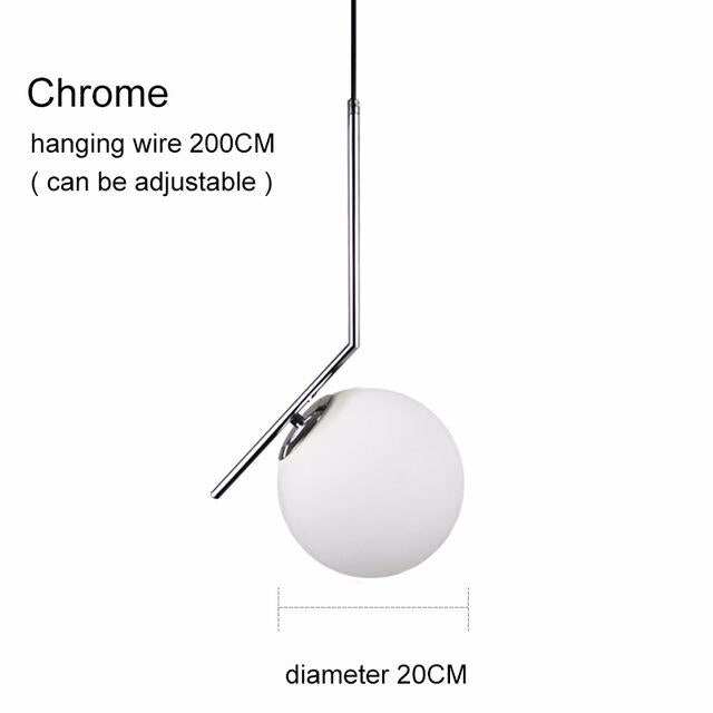 Modern Glass Ball Pendant Lights For Dining Room Indoor Home Kitchen Fixtures Hanging Lamp Bar Restaurant Decor Luminaire Lustre