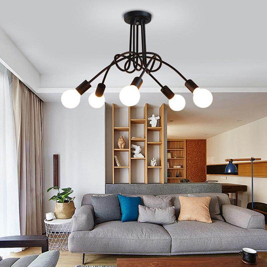 Modern Industrial Creative Personality Spider LED E27 Ceiling Light For Bedroom Living Room Study Restaurant Hotel Cafe Bar Hall