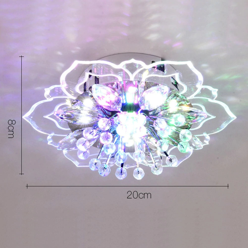 Spotlight led ceiling lamp embedded crystal downlight corridor lamp modern minimalist creative porch lamps