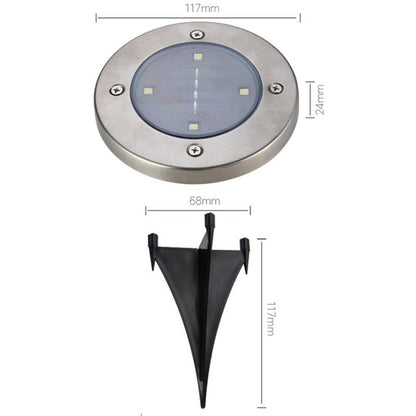 IP65 4 8 12 16LED Solar Underground Lights Stainless Steel Solar Buried Floor Light Outdoor Garden Path Ground Lights