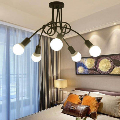 Industrial Style Bedroom Living Room Simple Study Dining Room Lamp Shop Cafe Loft Creative personality LED ceiling lamp