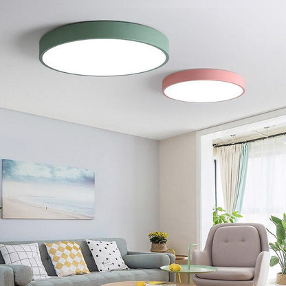 Modern Remote Control Macaron Ultrathin LED Ceiling Light For Living Room Bedroom round corridor Ceiling Lamp