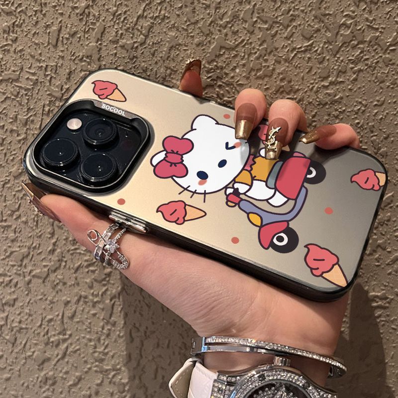 Cute Cartoon Sanrio Hello Kitty Cat Magsafe Wireless Charge Phone Case For iPhone 16 15 14 13 12 Pro Max Cover