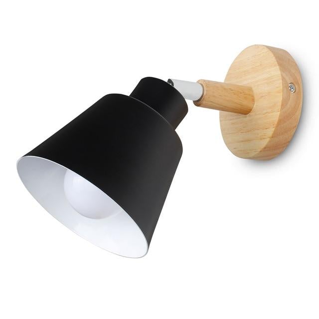 Wooden wall lights bedside wall lamp bedroom wall light sconce for kitchen restaurant modern wall lamp Nordic macaroon sconces