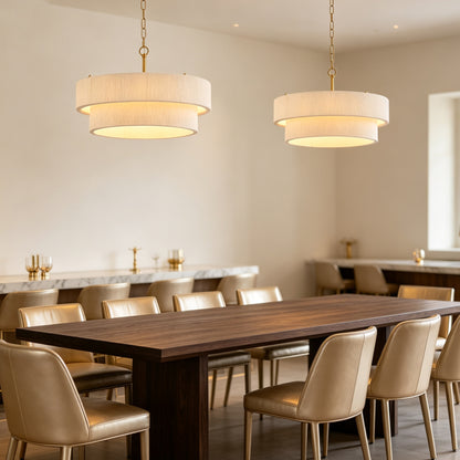 Boho Drum Pendant Light Hand Woven Ceiling Chandelier for Dining Room Kitchen Island Cafe Hotel Decor
