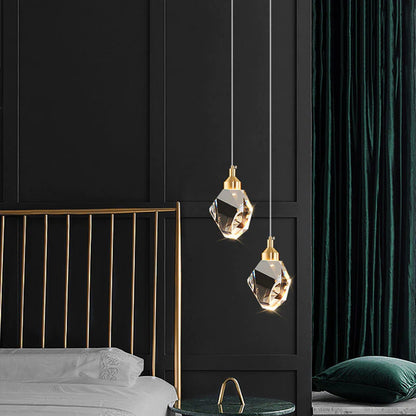 Bedroom Bedside Decorative Chandelier Crystal Light Luxury Dining Room Bar Creative Net Red Living Room Long Line Chandelier