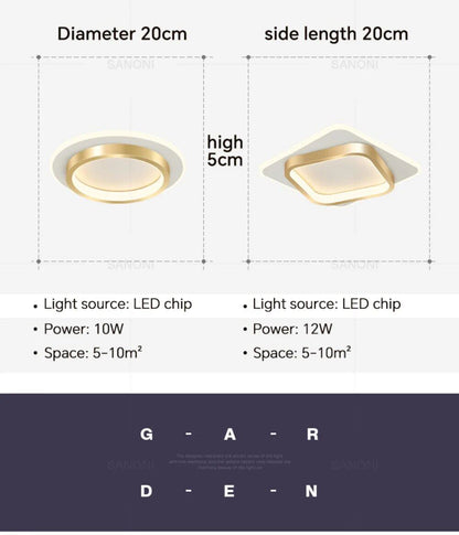 Modern LED Aisle Ceiling Light Chandelier For Corridor Stairs Foyer Balcony Bedroom Bathroom Indoor Lighting Fixtures Luster