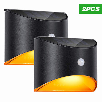 LED Solar Light Outdoor Motion Sensor Wall Lights Waterproof Garden Wall Lamp Solar Power Lighting Decorative Wall
