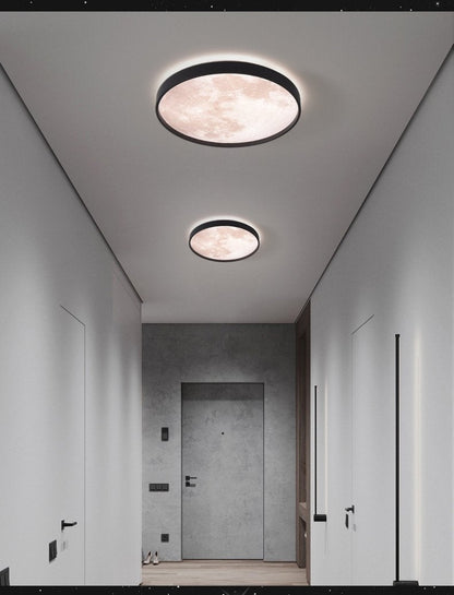 New Modern Simple Round Bread Lamp Creative Net Red Moon Ceiling Lamp
