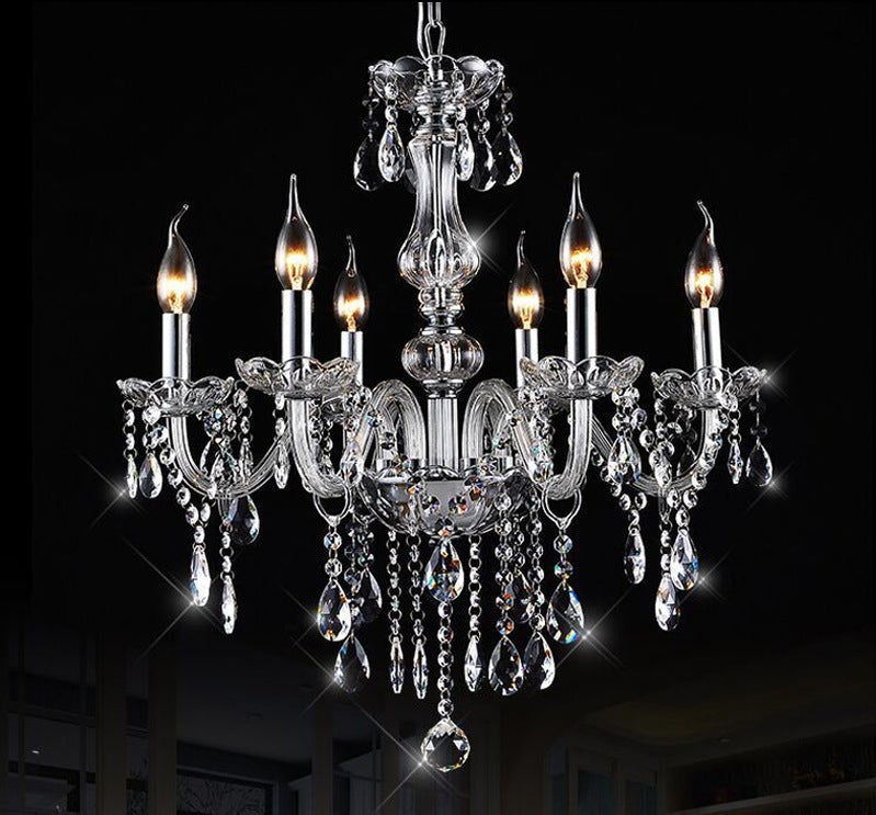 Bedroom Living Room Lamp Hotel European-style Crystal Lamp Restaurant Chandelier Creative Lamps