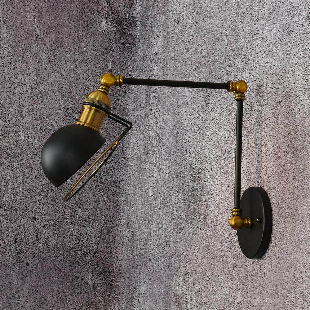 American Style Rural Retro Industrial Wind Iron Wall Lamp Hotel Bedside Lamps