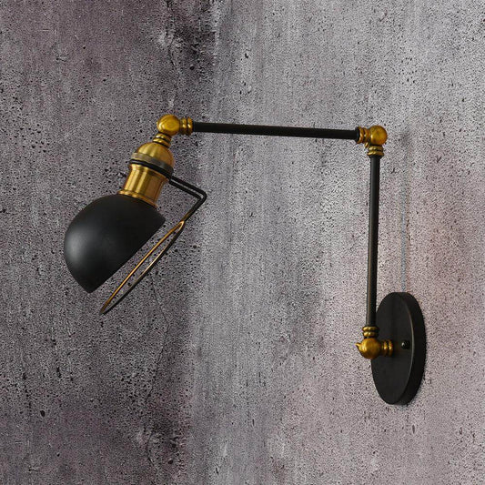 American Style Rural Retro Industrial Wind Iron Wall Lamp Hotel Bedside Lamps