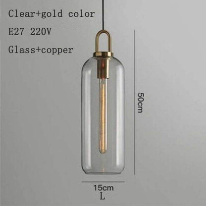 Nordic Modern Simple Glass Ball LED E27 Pendant Lights Interior Lighting Lamps Restaurant Bedroom Stair Decoration Hanging Light