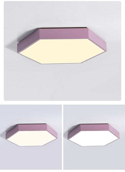 Ultrathin LED modern ceiling light hexagon Iron Acrylic indoor lamp kitchen bed room porch decoration light fixture