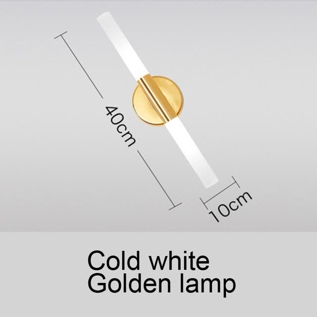 Modern metal tube pipe up down LED wall lamp light sconce Bedroom foyer washroom living room toilet bathroom wall light lamp LED