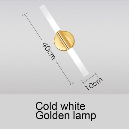 Modern metal tube pipe up down LED wall lamp light sconce Bedroom foyer washroom living room toilet bathroom wall light lamp LED