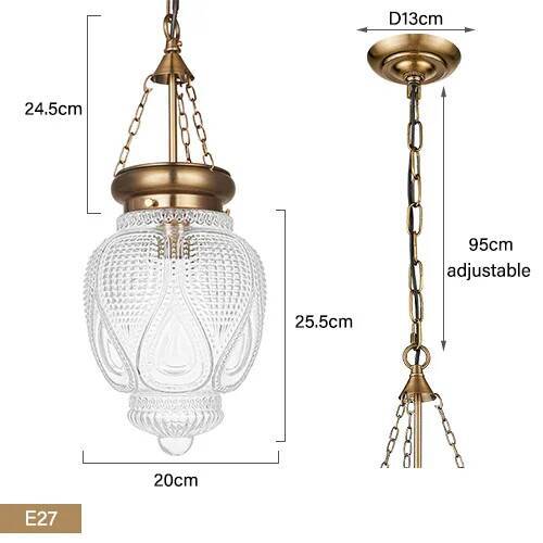 Farmhouse Glass Pendant Lights for Kitchen Island Modern Hanging Chandelier Ceiling Lam