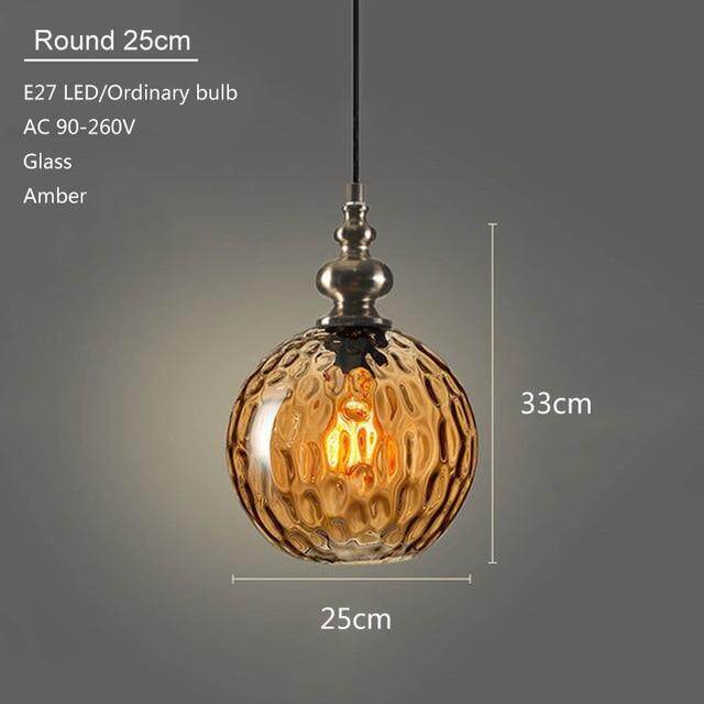 Modern Creative Europe Glass Pendant Light LED E27 With 3 Colors For Bedroom/Restaurant/Living Room/Kitchen/Cafe/Hotel/Office