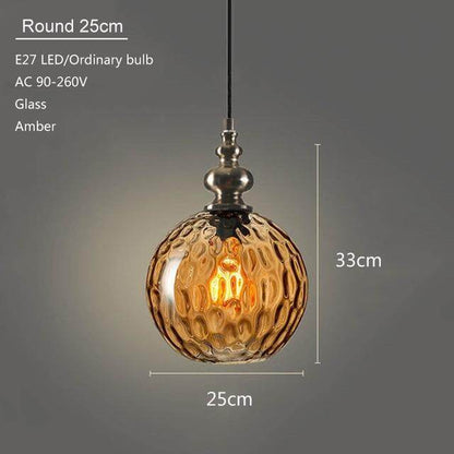 Modern Creative Europe Glass Pendant Light LED E27 With 3 Colors For Bedroom/Restaurant/Living Room/Kitchen/Cafe/Hotel/Office