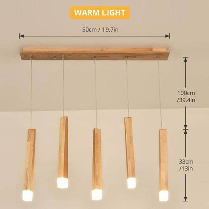 Led Pendant Lamp  Matchstick Pendant Lamp Wooden Light Creative Pendant Lamp Bar Saloon Restaurant Home Modern  Solid Wood Lamp