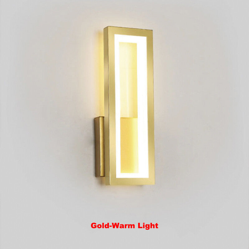 Modern Minimalist Wall Lamps Home Decor Living Room Bedroom Bedside 17w Ac96v-260v Led Sconce Black White Light Aisle Decoration