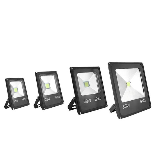 LED Flood Light Outdoor Lamp Led Spotlight Reflector Sensor Floodlight 10W 20W 30W 50W Waterproof Garden  Lighting