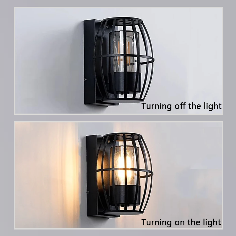 Outdoor LED Wall Light IP65 Waterproof With E27 Base Aluminum Wall Lamps Decoration Porch Garden Balcony Aisle Stair Wall Lights