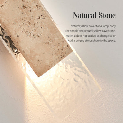 Outdoor Waterproof Wall Lamps Strip Natural stone Wall Lights 18W LED  Porch Wall Sconces  Bedroom Exterior Lighting Fixtures