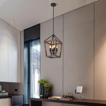 American Retro Four-headed Iron Chandelier