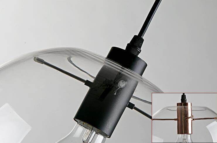 Nordic Modern Minimalist Glass Ball Pendant Lamp Single-head Restaurant Bar Pendant Light E27